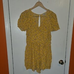 Yellow Floral Romper